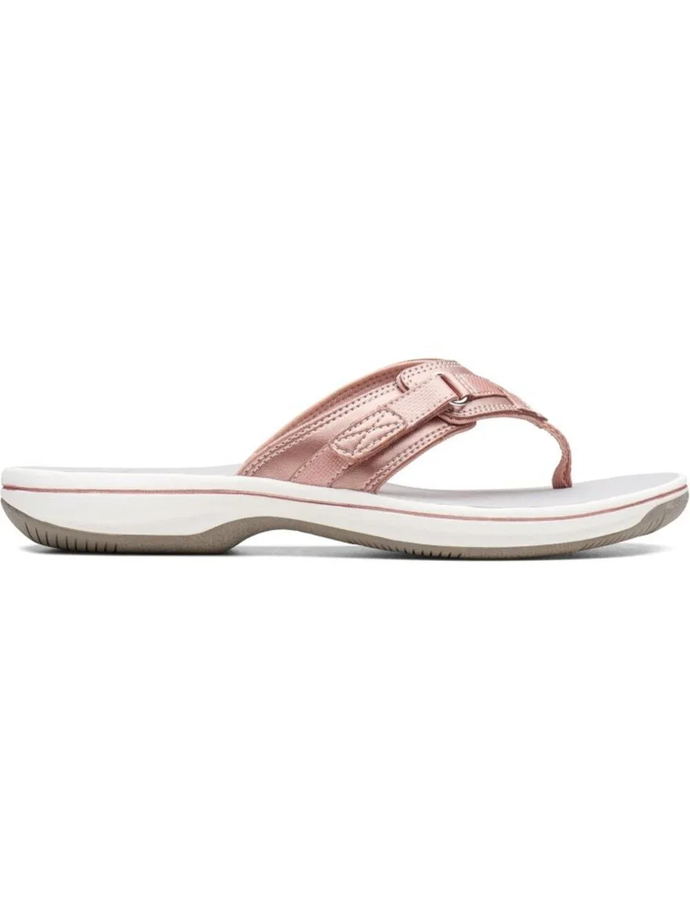 Women's Rose Gold Synthetic Thong Open Toe Breeze Sea Flip-Flop Casual Shoes